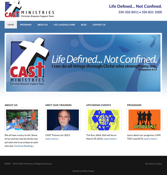 castsite CAST Ministries website design